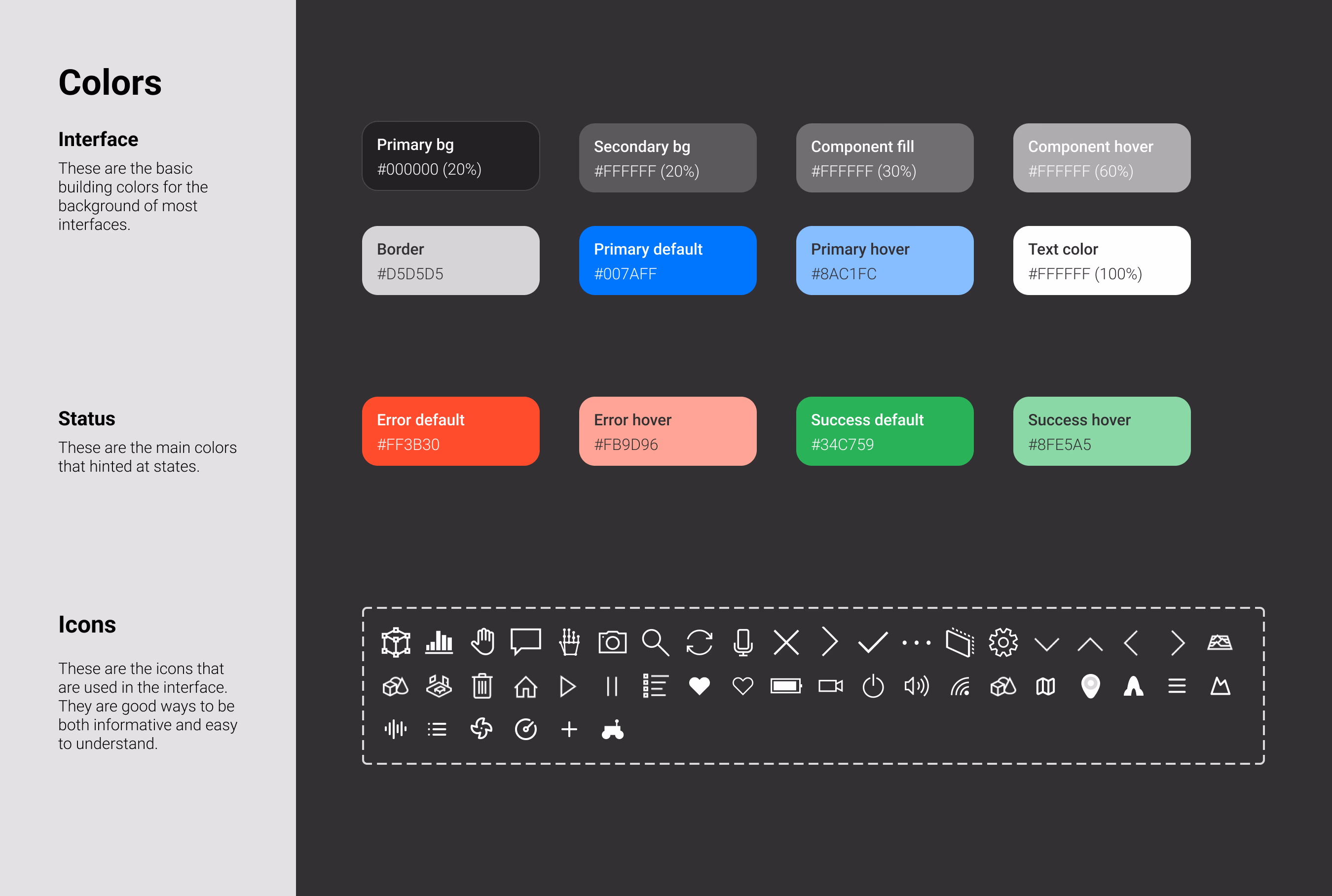 NASA SUITS design system foundations