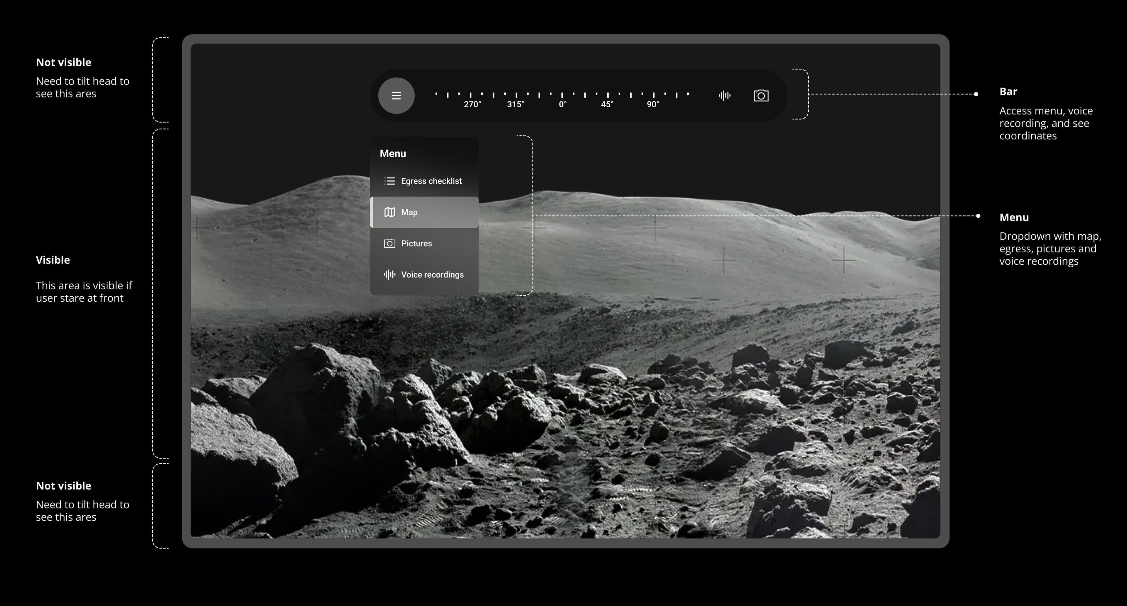NASA SUITS final default home interface